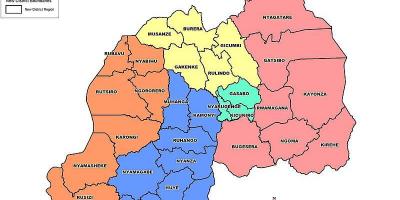 نقشه رواندا بخش