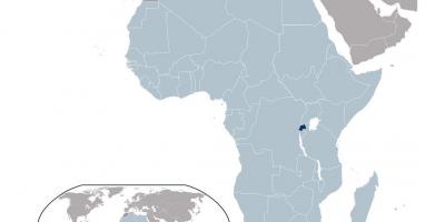 نقشه رواندا در جهان