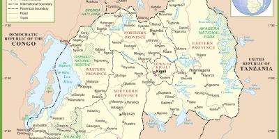 نقشه رواندا سیاسی